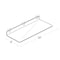Azar Displays 20"W x 8"D Clear Acrylic Shelf for Pegboard and Slatwall, PK4 556011 - alternate 2